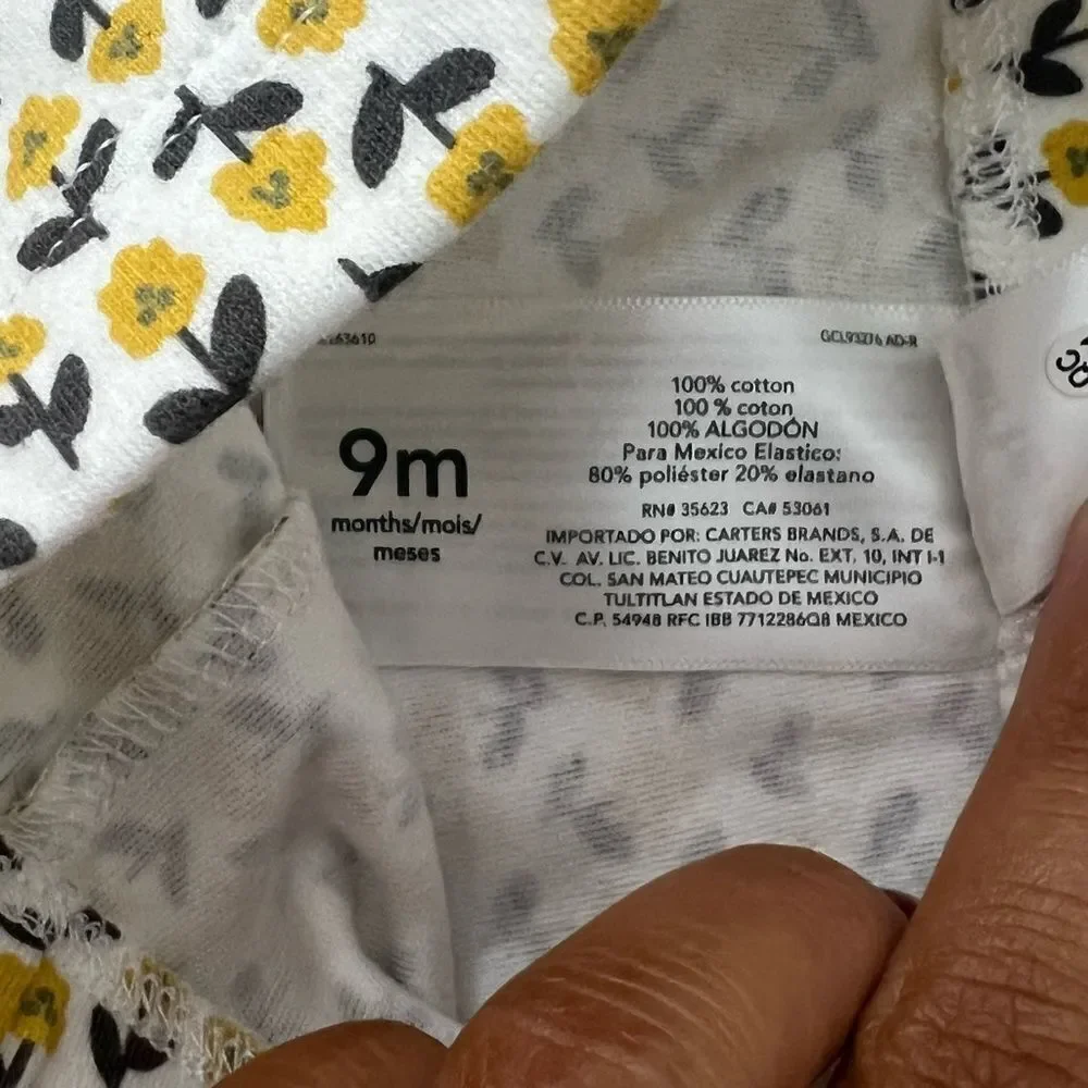 Carter's Baby Girl 2 piece Llama Set 9 months